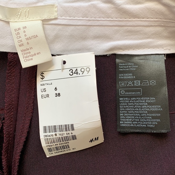 H&M Stovepipe Dress Office Work Dress Pant - Picture 5 of 13